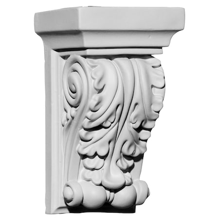 Ekena Millwork 3 1/2"W x 2 3/4"D x 6"H Apollo Leaf Corbel COR03X02X06AP